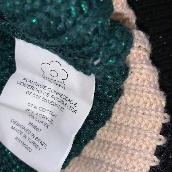 Anthropologie x FARM Rio de Janeiro Sparkly Striped Sweater - Women’s Size XL - Picture 9 of 12